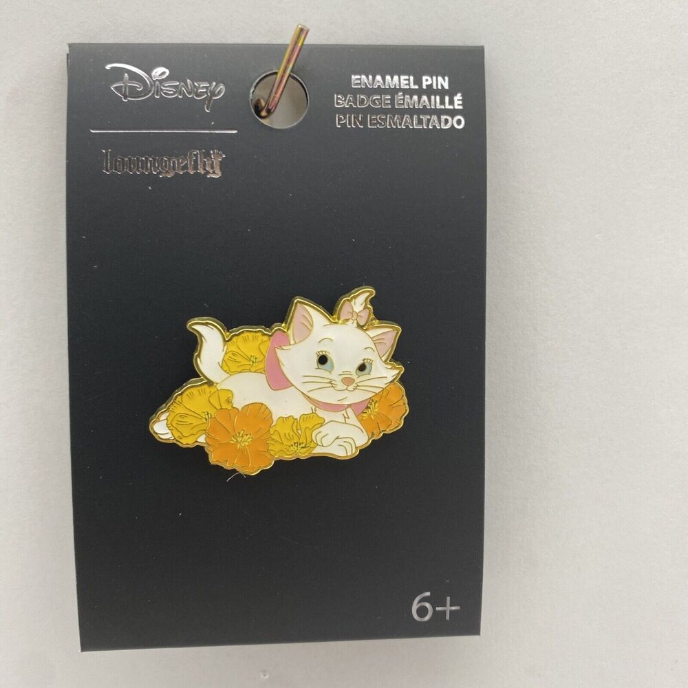 Disney Loungefly Pin The Aristocats Marie with Poppies Flower Trading Pin